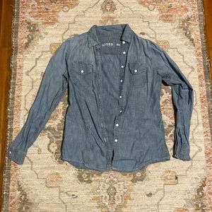 Gab cotton long sleeved button up